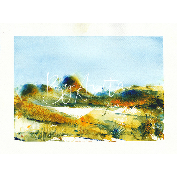 Vidéki táj (akvarell)