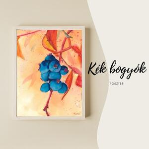 Kék bogyók - poszter