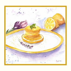 Citromos süti (akvarell)
